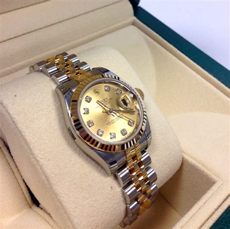 rolex datejust damen 26mm|Rolex Datejust 26mm diamond bezel.